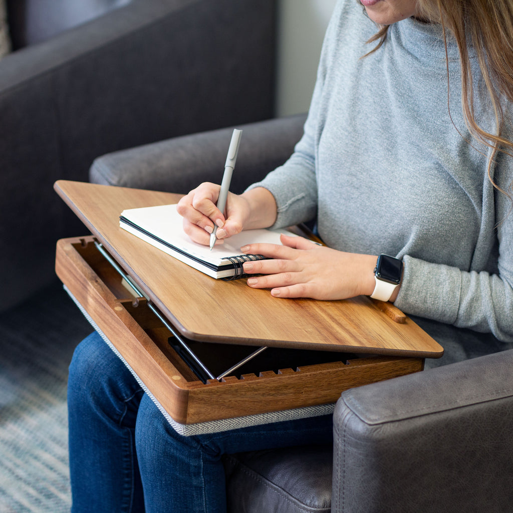 Work, Live, Play with the Acacia Wood Easel Lap Desk
