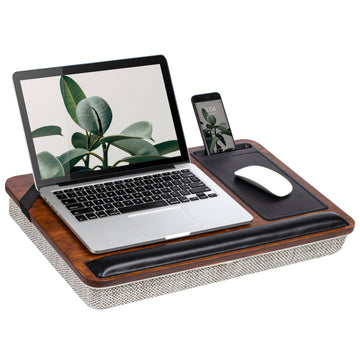 Rossie Home® Premium Bamboo Lap Desk, Espresso.