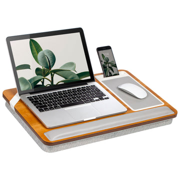 Rossie Home® Premium Acacia Lap Desk, Golden Saddle.
